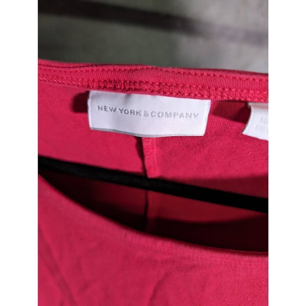 New York & Co. Pink A-Line Dress with Pockets Women's Size Large - Picture 3 of 5